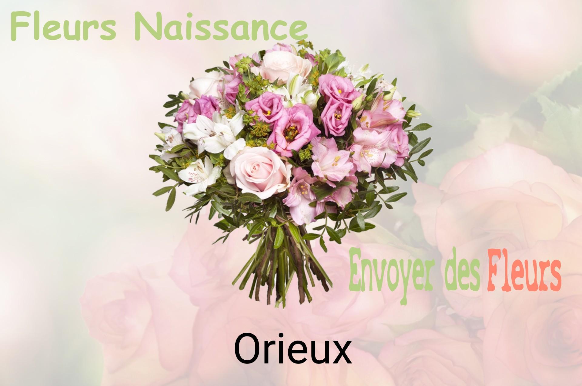 Bouquet de fleurs de naissance livré à Orieux
